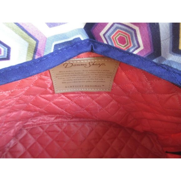 Donna Sharp Geometric Design Shoulder Bag Tote - Picture 3 of 7